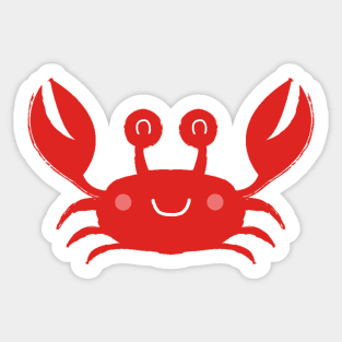 Anchor's Away Summer Crab Sticker